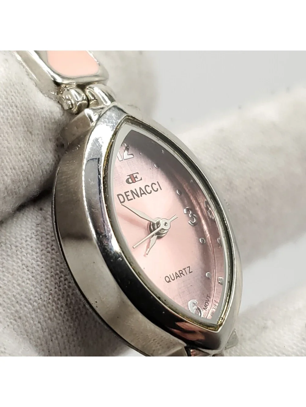Denacci Quartz Watch Women 18mm Pink Dial With Tag New Battery